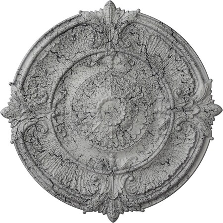 Ekena Millwork Attica Acanthus Leaf Medallion (Canopies up to 4 5/8"), 53 1/2"OD x 3 1/2"P, Ultra Pure White CM53ATUWC